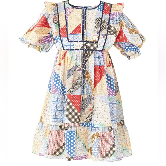 HUNTER BELL Dresses & Skirts - Hunter Bell NYC Patchwork Quilt Dress Britton PRICE FIRM